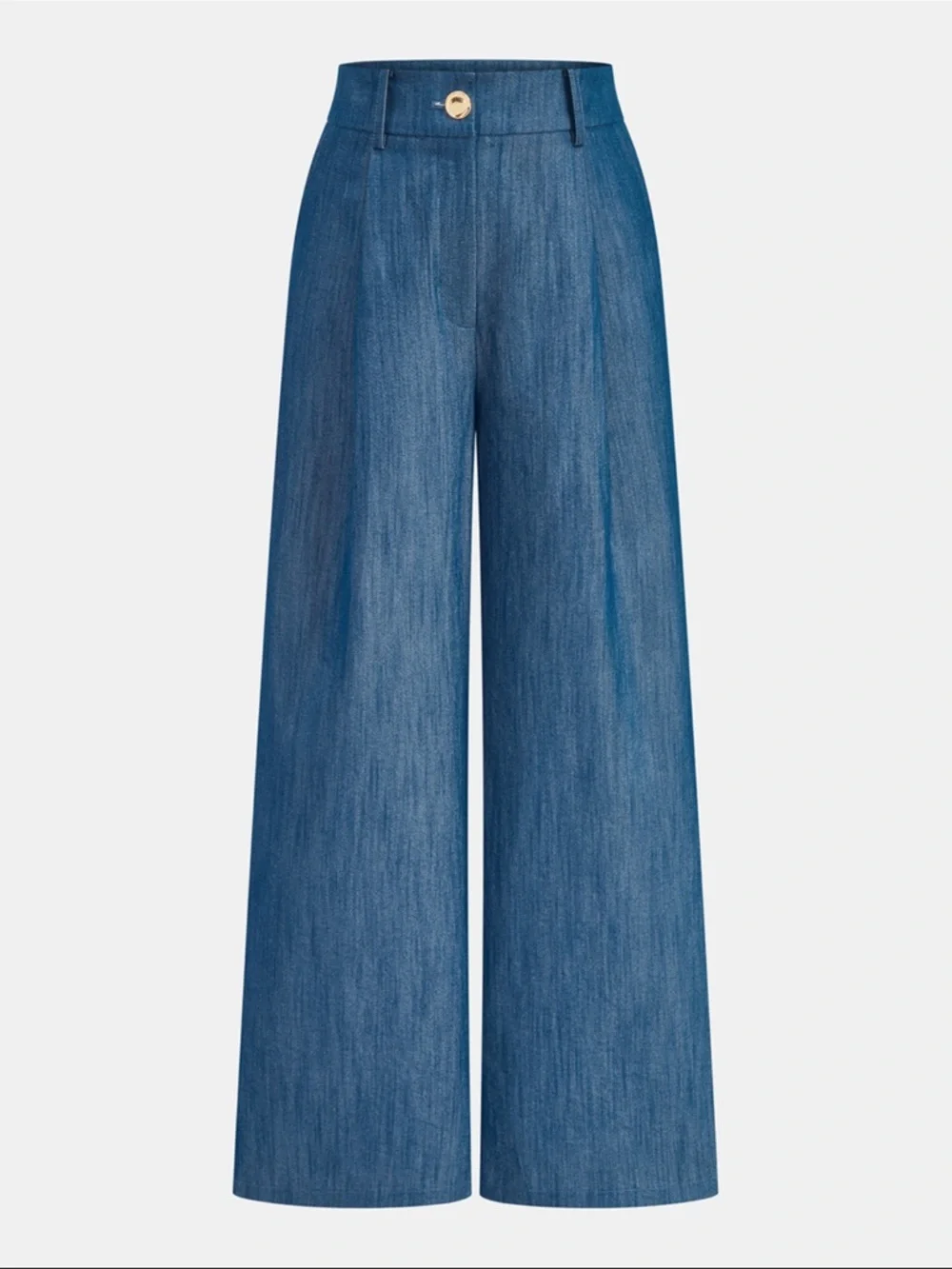 Commense Denim-Blue Two-Piece Wide-Leg Set - Picture 5 of 8